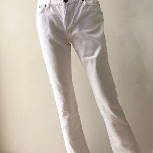 White. Lauren Jeans Co. Denim Size 2P petite. 99% cotton. 1990's.